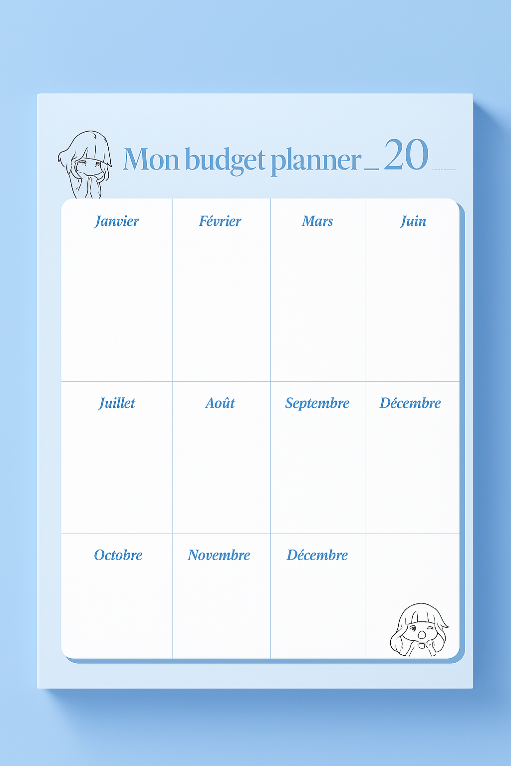 📓 Budget Planner & Organisation – Ma vie, mon budget