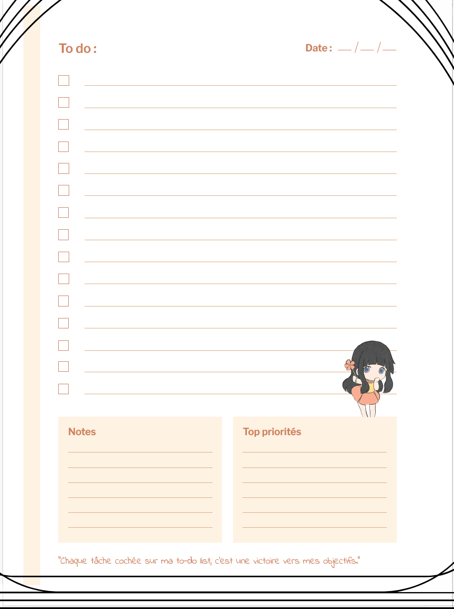 My To-Do Carnet de note