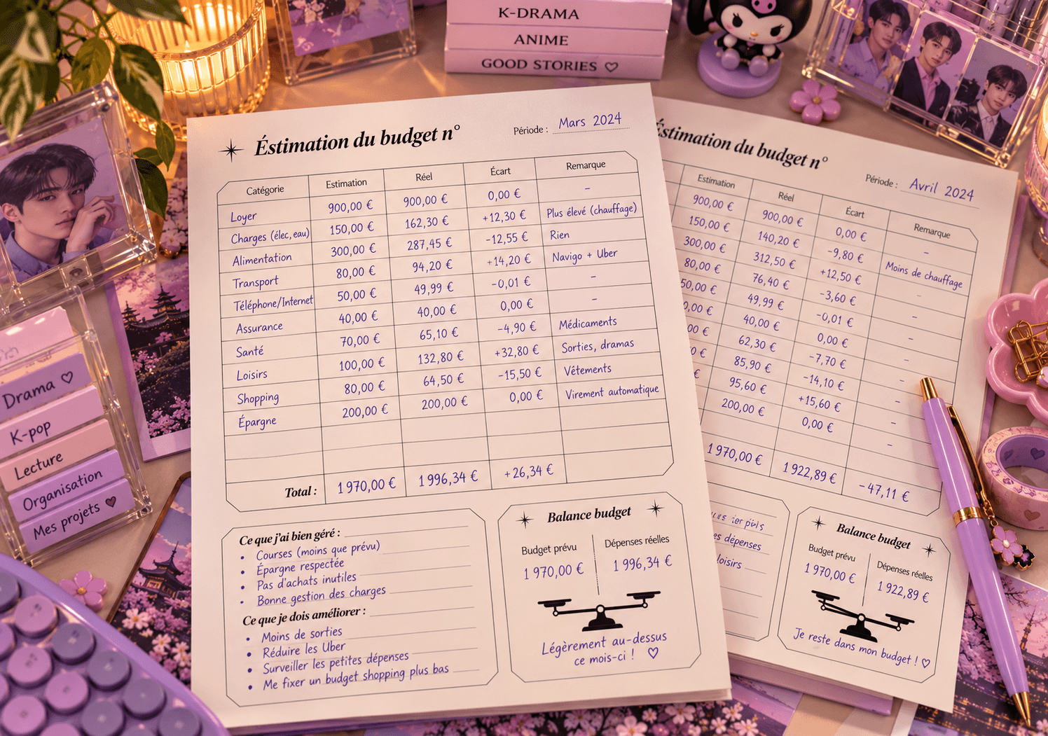 My Money Mood | Planner Financier Numérique Premium — gère ton argent avec style — visuel 2